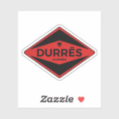 Durrës Albanië Vintage Sticker (Vel)