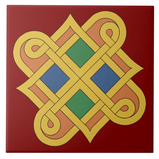 Durrow Knotwerk 2016 Tegeltje (Voorkant)