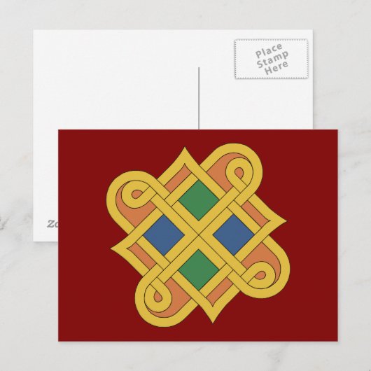 Durrow Knotwork 2016 Briefkaart (Voorkant / Achterkant)