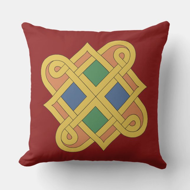 Durrow Knotwork 2016 Buitenkussen (Voorkant)