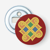 Durrow Knotwork 2016 Button Flesopener (Voorkant)