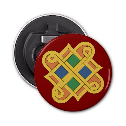 Durrow Knotwork 2016 Button Flesopener (Voorkant)