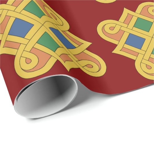 Durrow Knotwork 2016 Cadeaupapier (Rol Hoek)