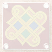 Durrow Knotwork 2016 Glass Onderzetter (Achterkant)