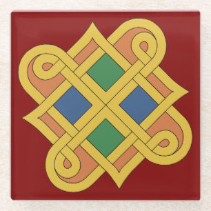 Durrow Knotwork 2016 Glass Onderzetter Glazen Onderzetter