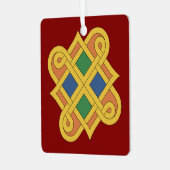 Durrow Knotwork 2016 Metalen Ornament (Voorkant links)