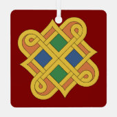 Durrow Knotwork 2016 Metalen Ornament (Achterkant)