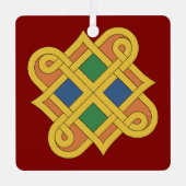 Durrow Knotwork 2016 Metalen Ornament (Voorkant)