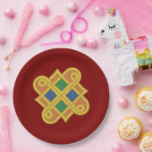 Durrow Knotwork 2016 Papieren Bordje (Feest)