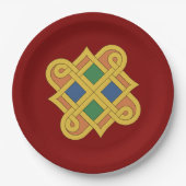 Durrow Knotwork 2016 Papieren Bordje (Voorkant)