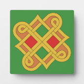 Durrow Knotwork 2016 Rood en groen Fotoplaat (Voorkant)