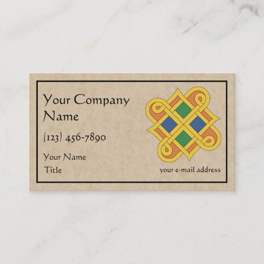 Durrow Knotwork 2016 Visitekaartje (Voorkant)