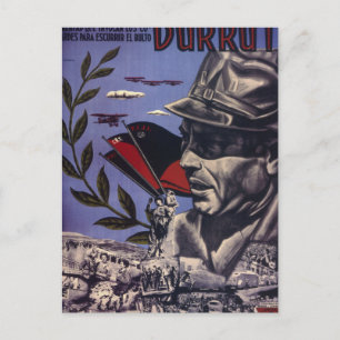 Durruti. True Anarchists are_Propaganda Poster Briefkaart