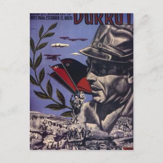 Durruti. True Anarchists are_Propaganda Poster Briefkaart
