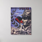 Durruti. Ware Anarchisten zijn_Propaganda Poster Canvas Afdruk (Voorkant)