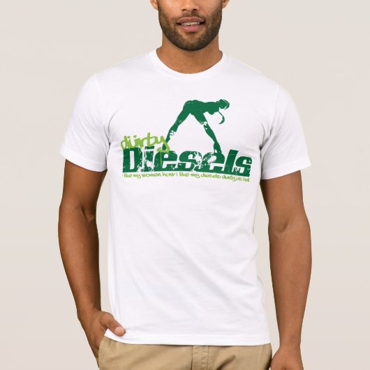 Durty Diesels Green Grunge T-shirt (Voorkant)