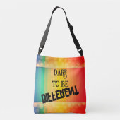 durven anders te zijn crossbody tas (Achterkant)