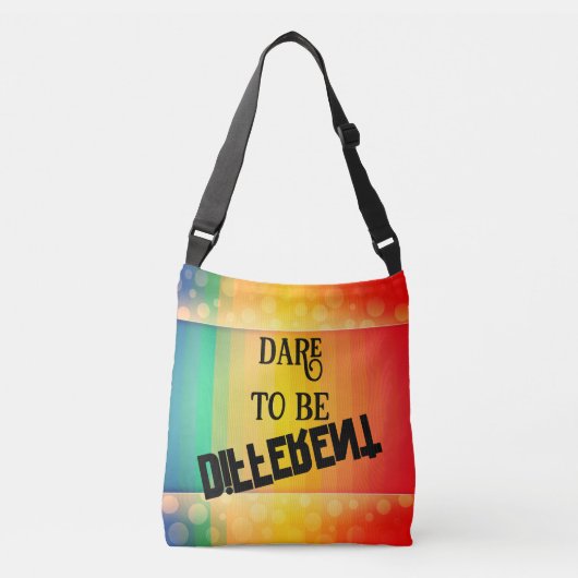 durven anders te zijn crossbody tas (Voorkant)