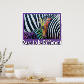 durven een ander Baby Zebra Design te zijn door GG Poster (Keuken)