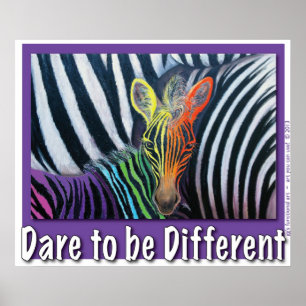 durven een ander Baby Zebra Design te zijn door GG Poster