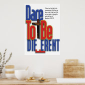 durven een heel ander_p te zijn poster (Keuken)