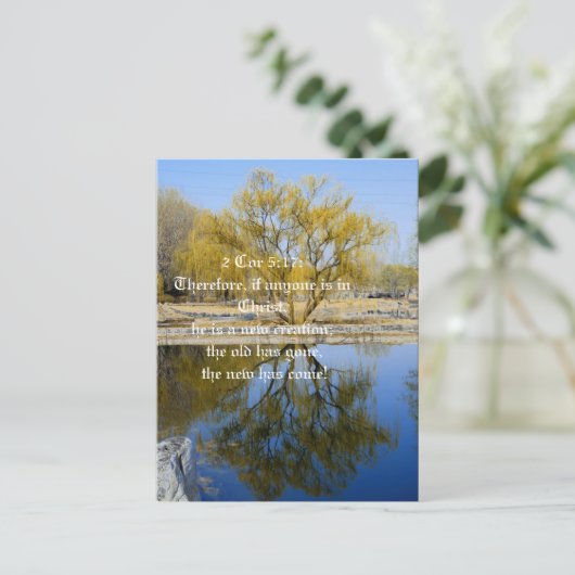 Dus als iemand in Christus is, briefkaart (Staand voorkant)