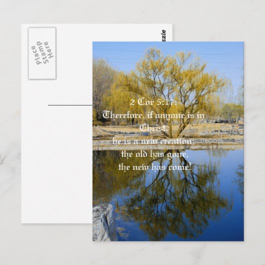 Dus als iemand in Christus is, briefkaart (Voorkant / Achterkant)