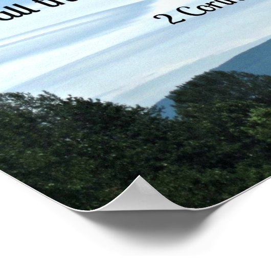 Dus als iemand in Christus is, is hij een nieuw... Poster (Hoek)