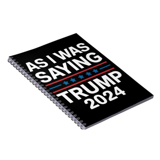Dus als ik Trump 2024 Gezegde Donald Trump Notitieboek (Rechterzijde)