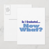 Dus ben ik afgestudeerd... Wat nu? Aankondigingskaart (Voorkant / Achterkant)
