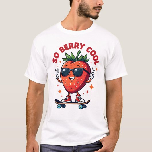 Dus Berry Cool Fruit Lover Strawberry Season T-shirt (Voorkant)