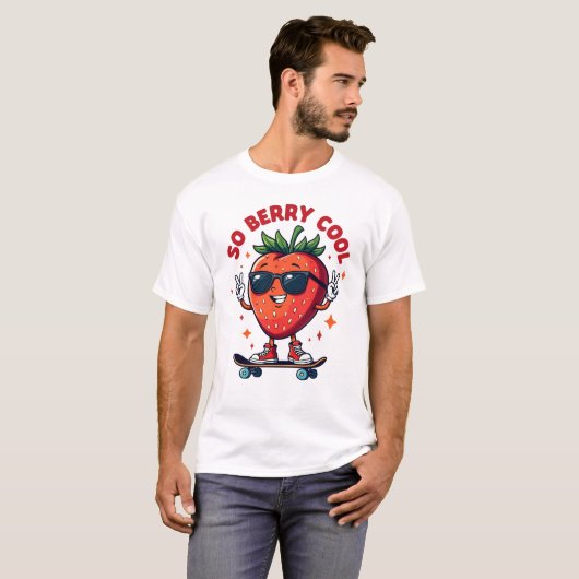 Dus Berry Cool Fruit Lover Strawberry Season T-shirt (Voorkant volledig)