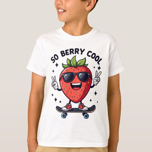 Dus Berry Cool Fruit Lover Strawberry Season T-shirt (Voorkant)