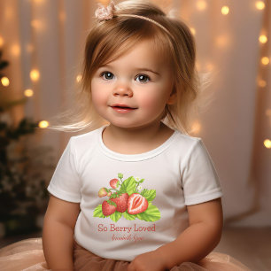 Dus Berry hield van Baby Toddler T-Shirt aardbeien