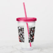 Dus Berry Lovely - Acryl Sipper Tumbler Acryl Drinkbeker (Links)
