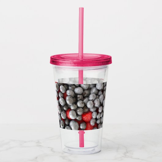 Dus Berry Lovely - Acryl Sipper Tumbler Acryl Drinkbeker (Voorkant)
