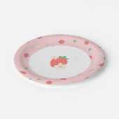 Dus Berry Sweet. Aardbei Papieren Bordje (Gekanteld)