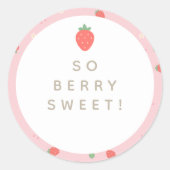 Dus Berry Sweet. Aardbeift Labels (Voorkant)