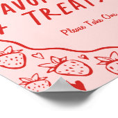 Dus Berry Sweet Whimsical Coquette Favorieten & Tr Poster (Hoek)