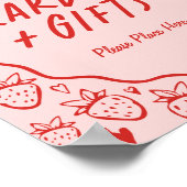 Dus Berry Sweet Whimsical Coquette Kaarten & Gesch Poster (Hoek)