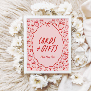 Dus Berry Sweet Whimsical Coquette Kaarten & Gesch Poster