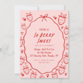 Dus Berry Sweet Whimsical Girls Coquette Verjaarda Kaart (Voorkant)