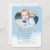 Dus "Blessed Photo Religious Invitation" Kaart (Voorkant)