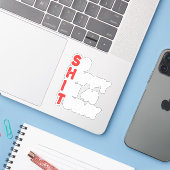 Dus blij dat ik 40 ben Vandaag Grappig Verjaardags Sticker (Laptop met iPhone)