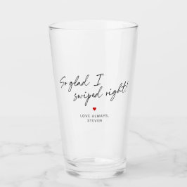 Dus blij dat ik naar rechts swipete Persoonlijk be Glas