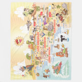 Dus Californische steden en stranden vlooienbak Fleece Deken (Voorkant)