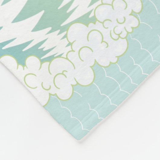 Dus Californische steden en stranden vlooienbak Fleece Deken (Hoek)