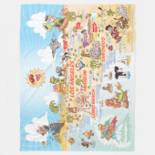 Dus Californische steden en stranden vlooienbak Fleece Deken (Voorkant)