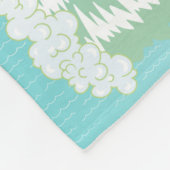 Dus Californische steden en stranden vlooienwand Fleece Deken (Hoek)