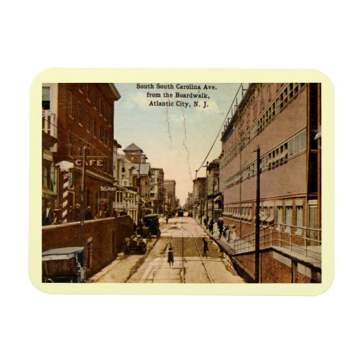 Dus.. Carolina Ave., Atlantic City 1917 Magneet (Horizontaal)